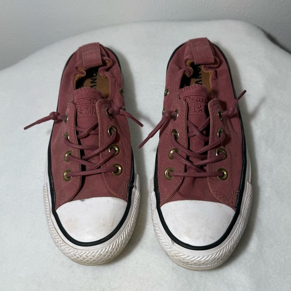Converse All Star Chuck Taylors with Elastic Heel Pink Burgundy Color Women’s 7 - Picture 2 of 7